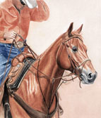 Western, Equine Art - Cowboy